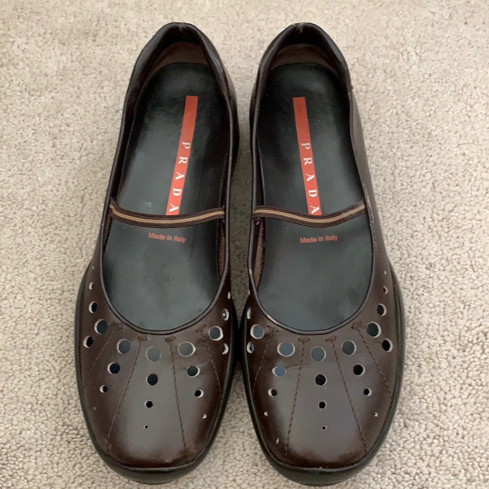Prada women’s shoes,  Brown, Size 8